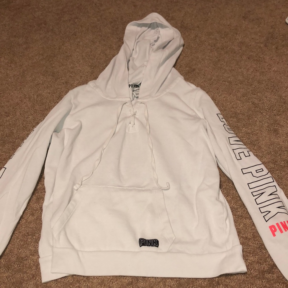 Super cute sweatshirt with cross tie from PINK